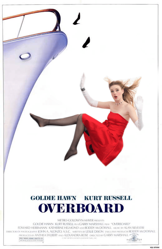 A poster of the movie overboard.