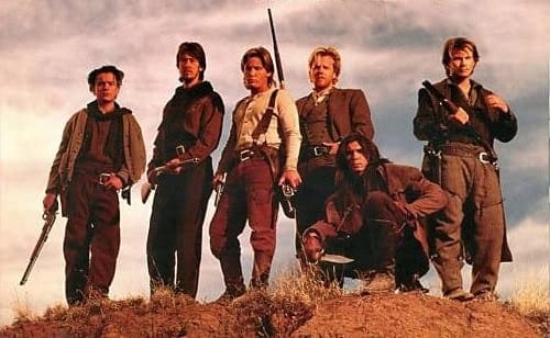 Young Guns 2, Christian Slater, Alan Ruck and Balthazar Getty Emilio Estevez, Kiefer Sutherland, Lou Diamond Phillip