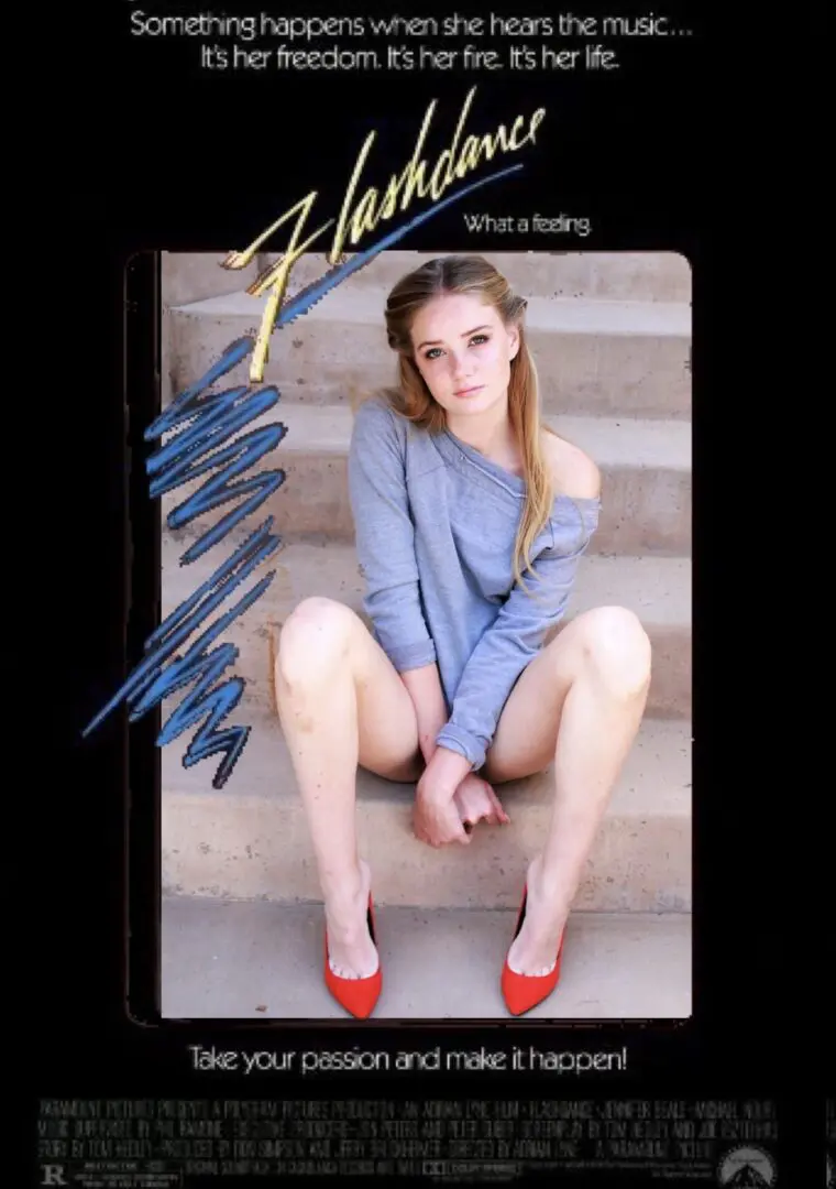 A woman sitting on the steps in red shoes.